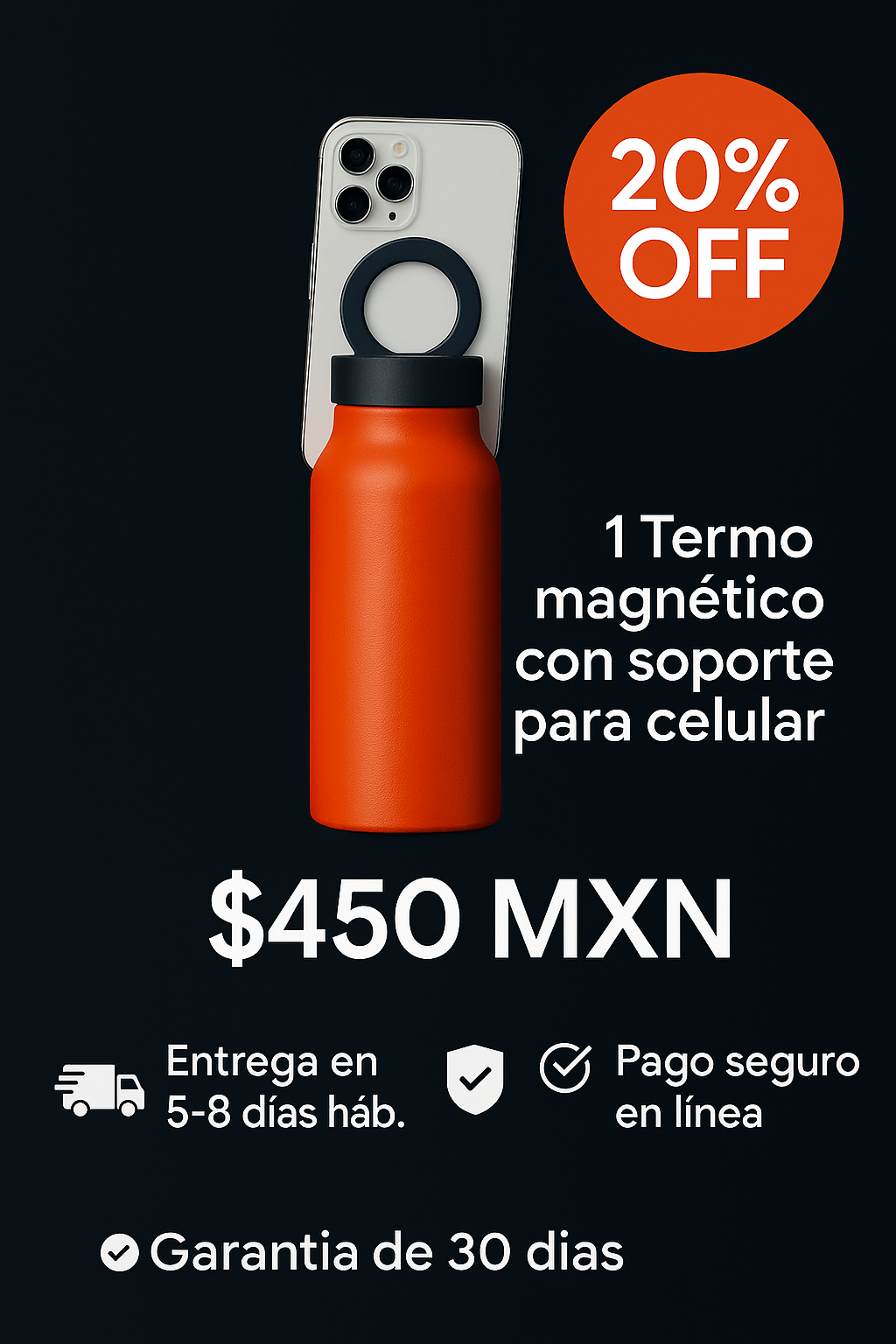 MagniCup™– Termo magnético 2 en 1 para celular