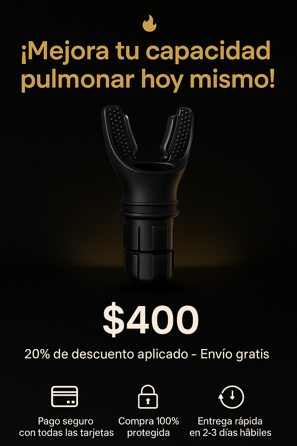 AirFlex™ – Entrenador de Respiración Ajustable