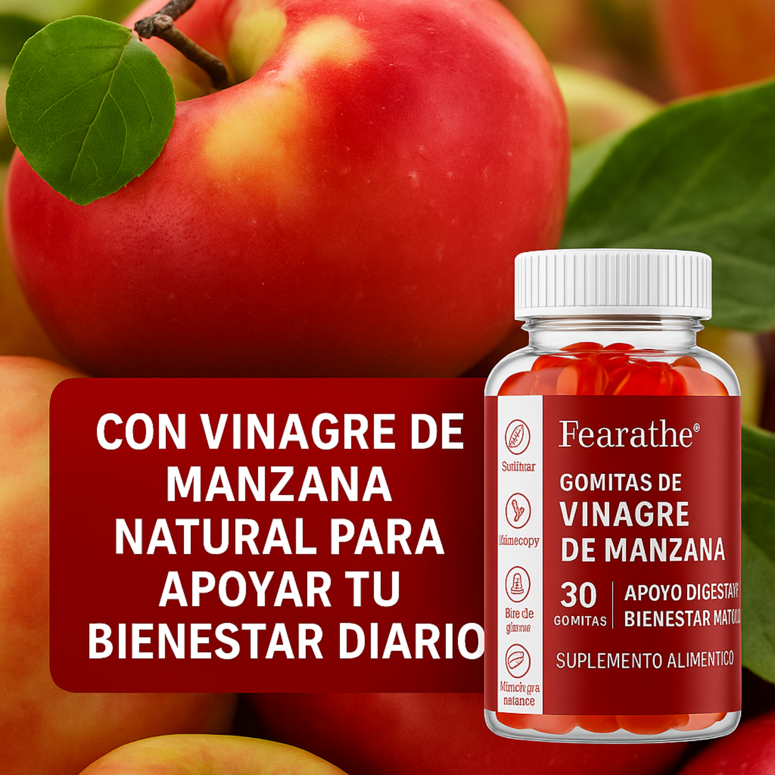 SlimBerry™ – Gomitas de Vinagre de Manzana